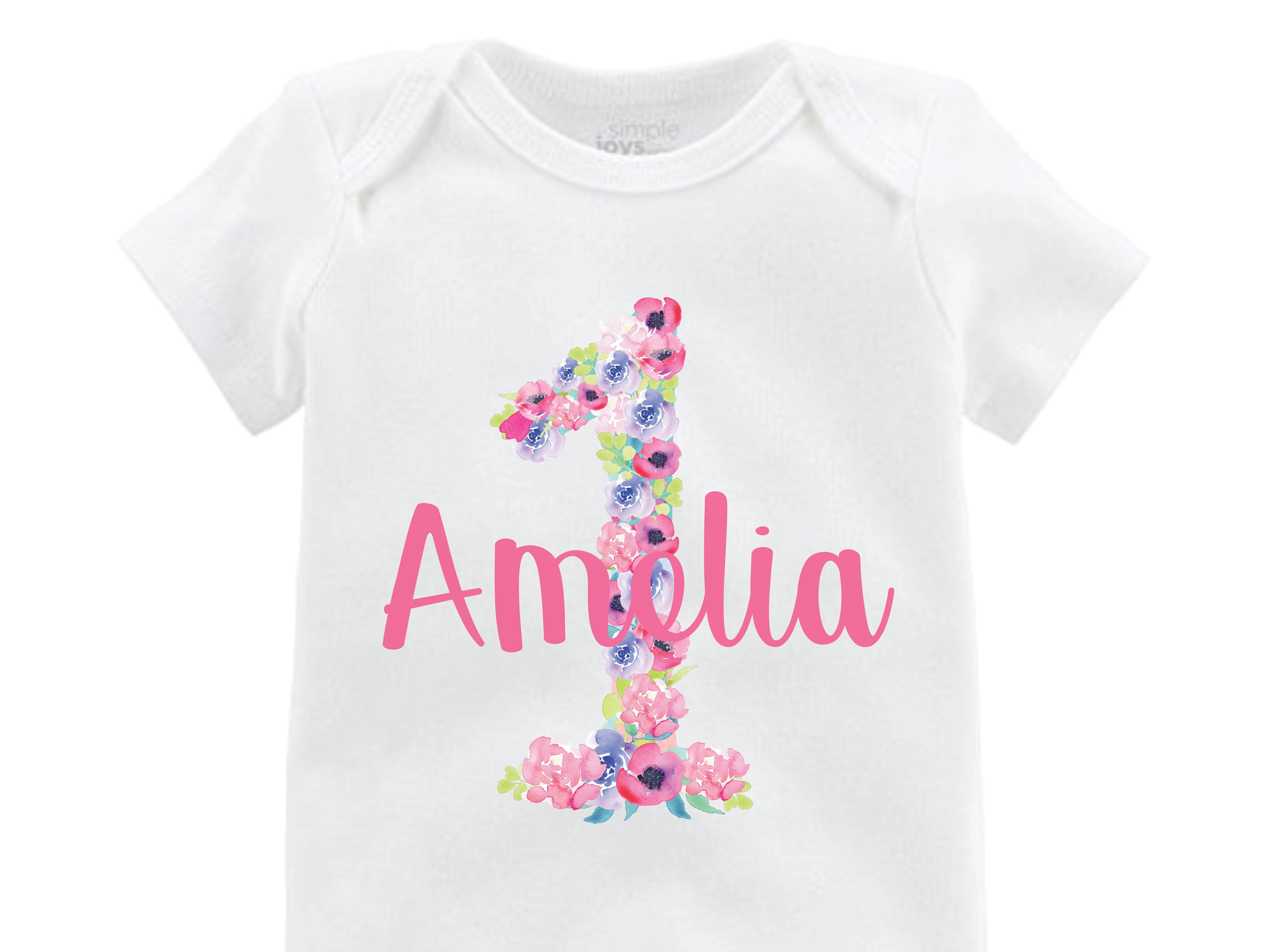 personalized first birthday shirt girl