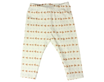 Tan Triangle Baby Leggings Toddler Leggings Boy Leggings Unisex leggings Girl or Boy Baby Pants Toddler Pants Triangle Leggings