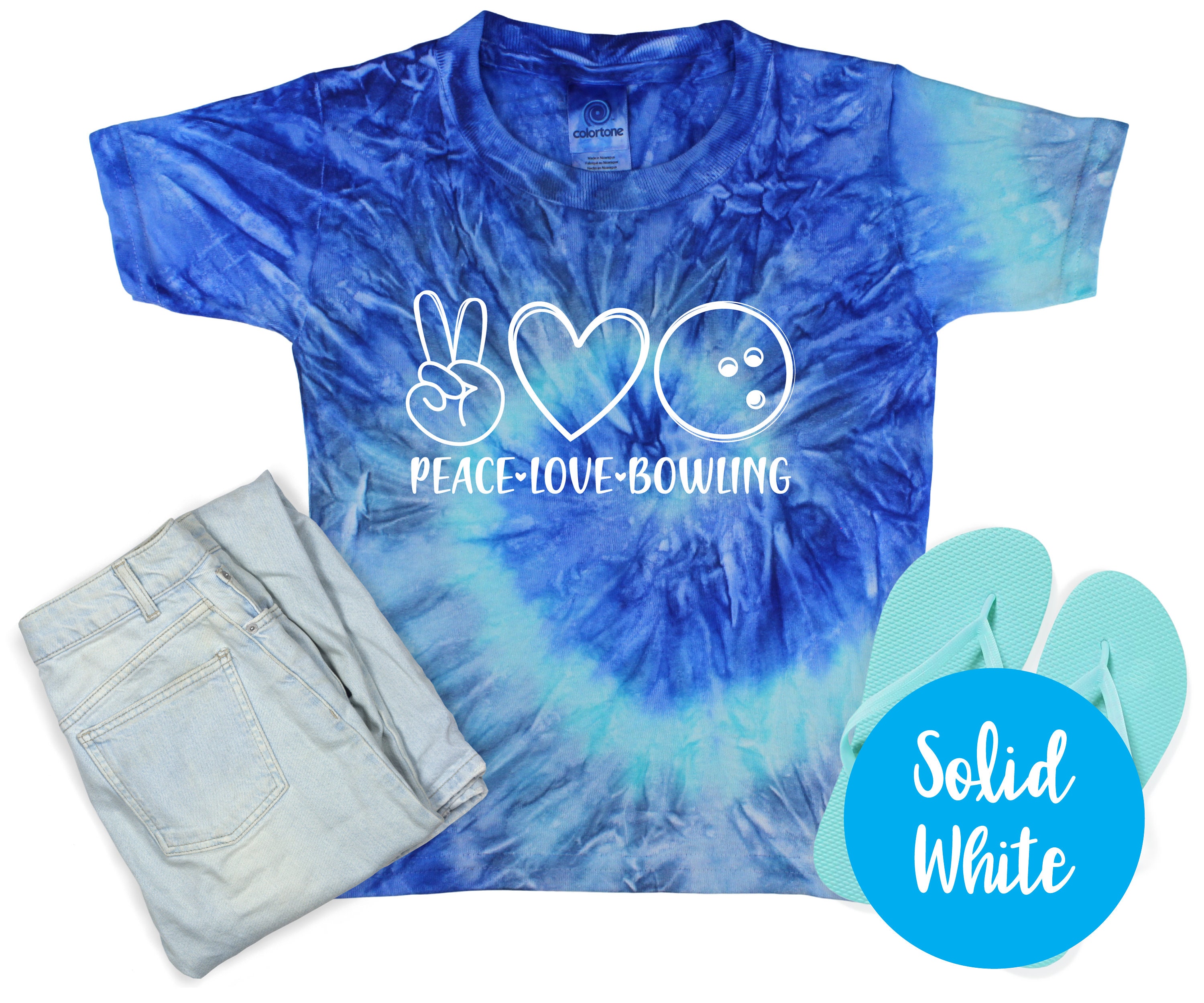 tie dye bowling shirts