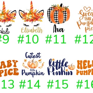 Fall Pumpkin Unicorn Face Orange Ruffle Raglan Shirt Personalized Flutter Sleeve Fall Floral Girl Shirt Watercolor Floral Orange Flowers image 3