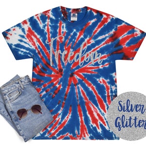 Freedom 4th of July Tie Dye Shirt Red White Blue Independence Day Fireworks Fourth of July Tee Patriotic 4th of July Party Shirt
