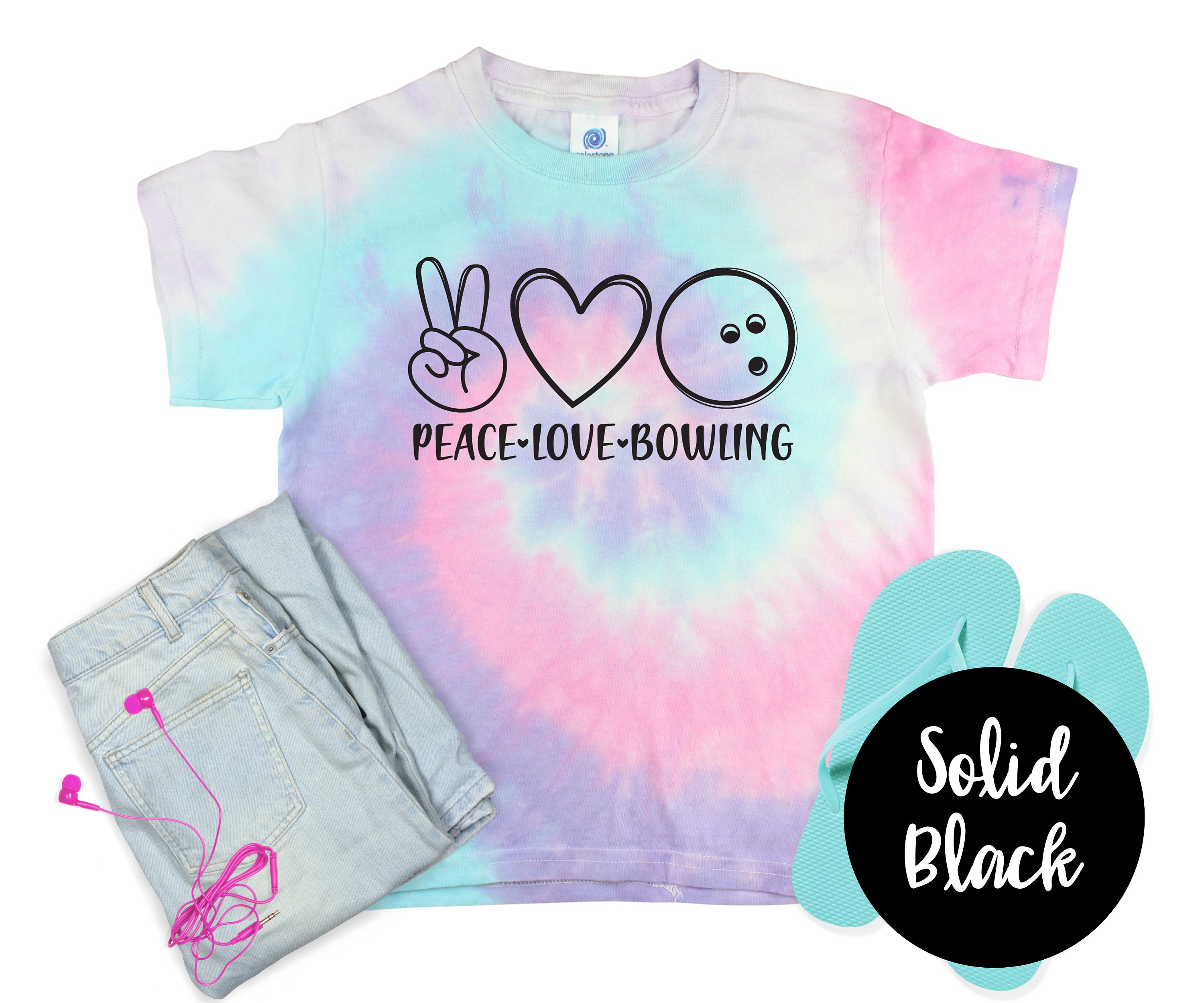 tie dye bowling shirts