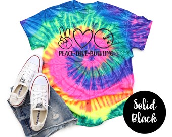 tie dye bowling shirts