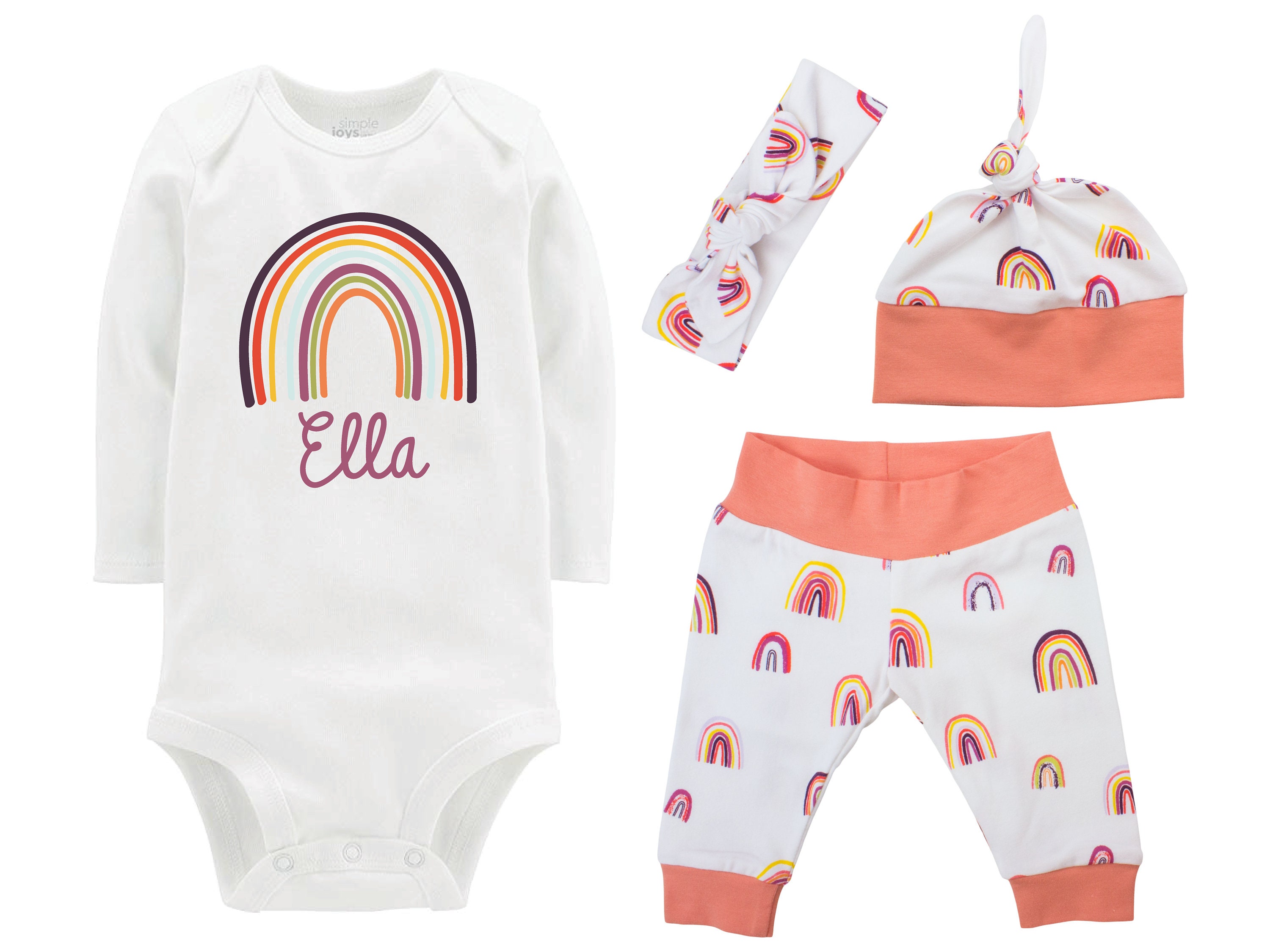 rainbow baby coming home outfit
