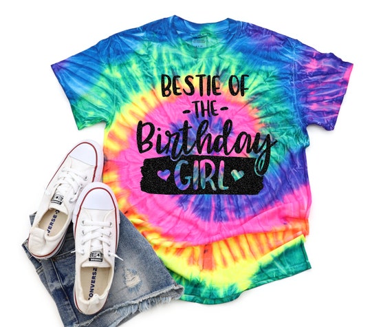 Bestie of the Birthday Girl Pastel Neon 
