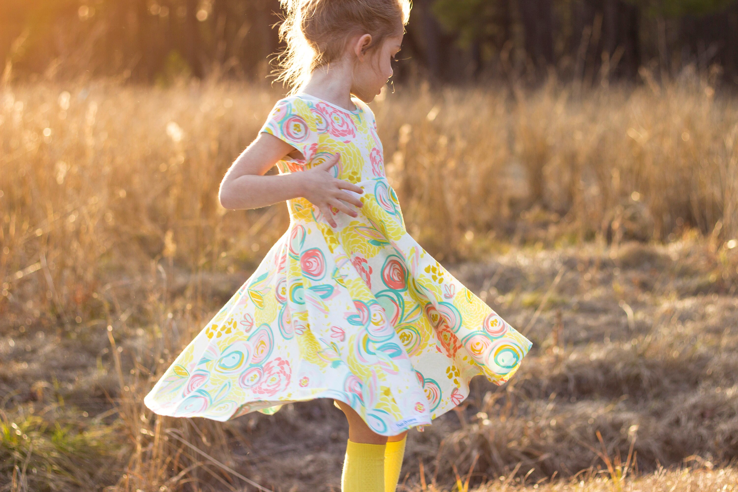 yellow easter dress
