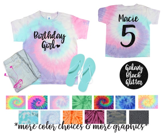 Tie dye shirt meisje sale