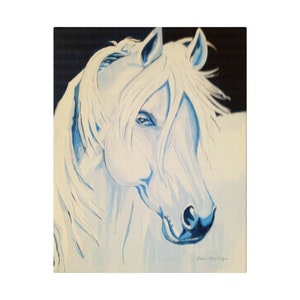 Horse Wall Art Matte Canvas, Stretched, 0.75&quot;