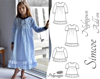 girls night dress pattern