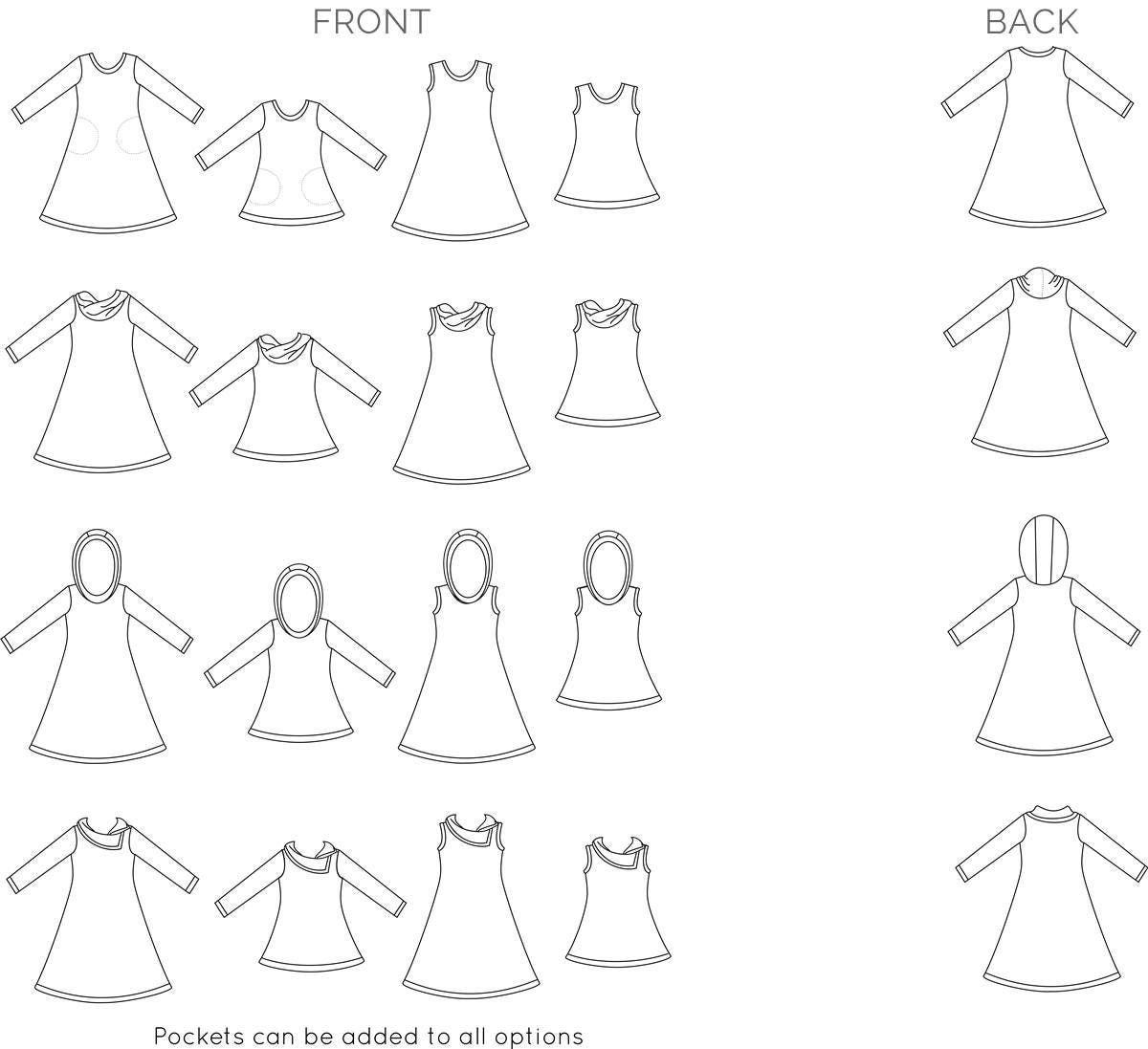 Fleece Dress & Tunic Pattern muskoka 212Y PDF Etsy