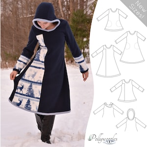 Fleece Dress & Tunic Pattern - &quot;Muskoka&quot; - 2-18Y PDF