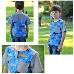 Shirt Pattern Gaspe PDF 2-12Y image 3