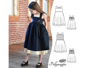 Dress Pattern - Girls - "Okanagan" - 2-12Y