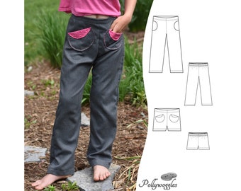 Patron Pantalons & Shorts - 'Cape Breton' - 2-12A - PDF