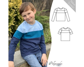 T-shirt Pattern - Grasslands - 2-18Y - PDF