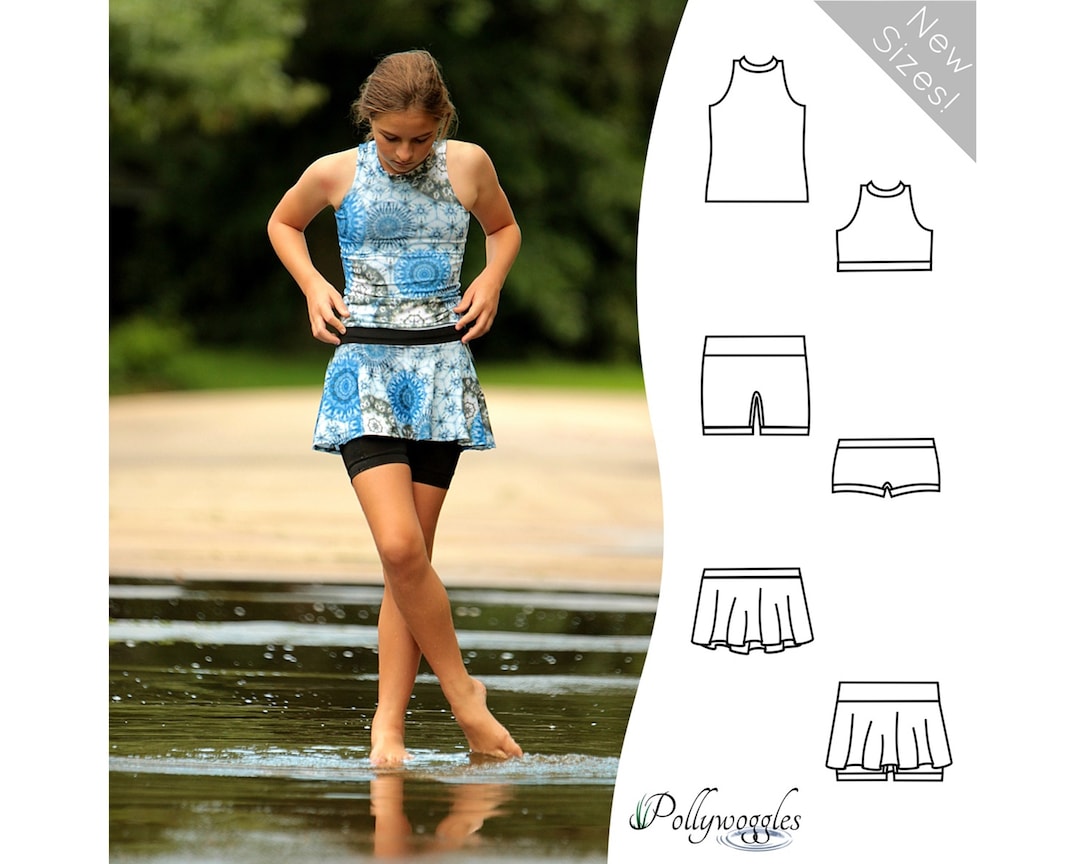 Tankini Bikini Swimsuit Pattern - PDF - 2-18Y - Etsy