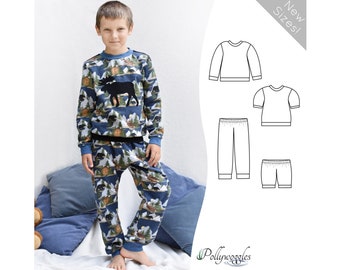 Cotton Flannel Pajama Pattern - Simcoe - PDF - 2-18Y