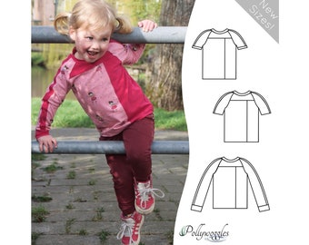 Raglan T-Shirt Schnittmuster - Mingan - 2-18Y - PDF