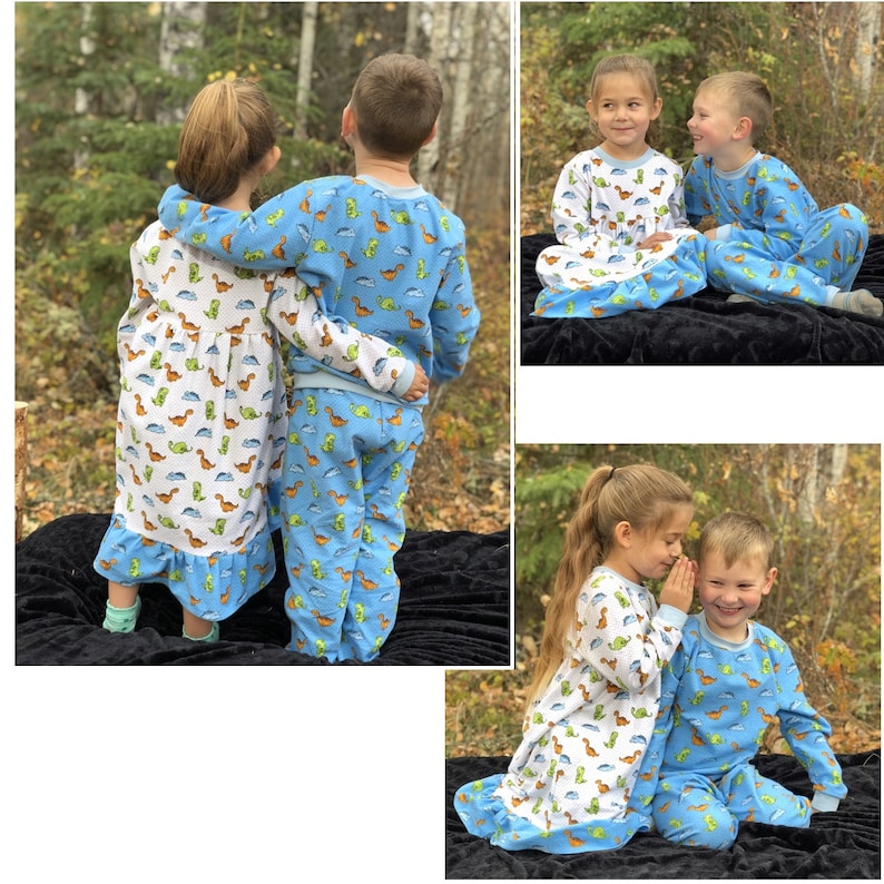 Simcoe Bundle Cotton Flannel Pajamas and Nightgown Patterns image 4