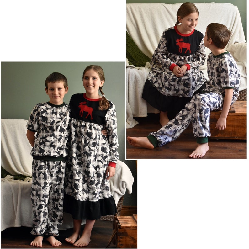 Simcoe Bundle Cotton Flannel Pajamas and Nightgown Patterns image 8