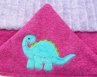 Hooded Kid’s Towel,  Dinosaur Hooded Towel, Personalized Kid’s Towel, Baby Shower Gift, Kid’s Birthday Gift