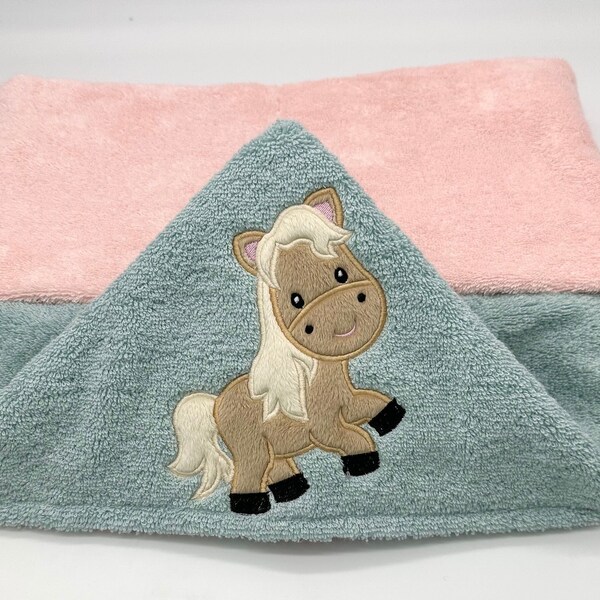Horse Hooded Towel Etsy