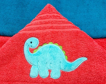 Hooded Kid’s Towel,  Dinosaur Hooded Towel, Personalized Kid’s Towel, Baby Shower Gift, Kid’s Birthday Gift