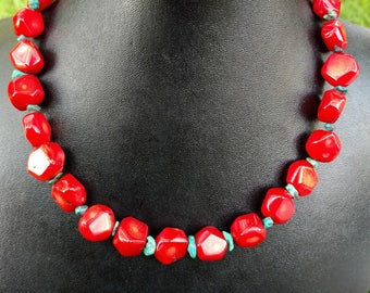 Coral and Turquoise necklace