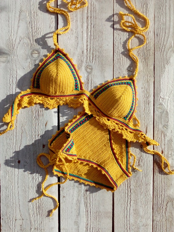 Red green hotsell yellow swimsuit