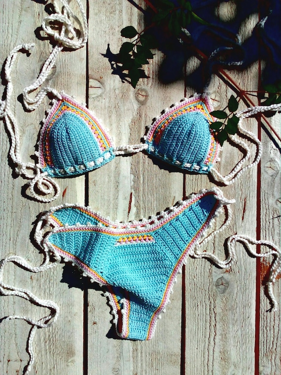 One Love II Rasta Crochet Bikini 