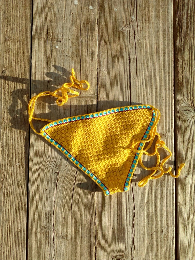 Crochet Bikini Set Yellow Kiini Bikini Crochet Swimwear Etsy