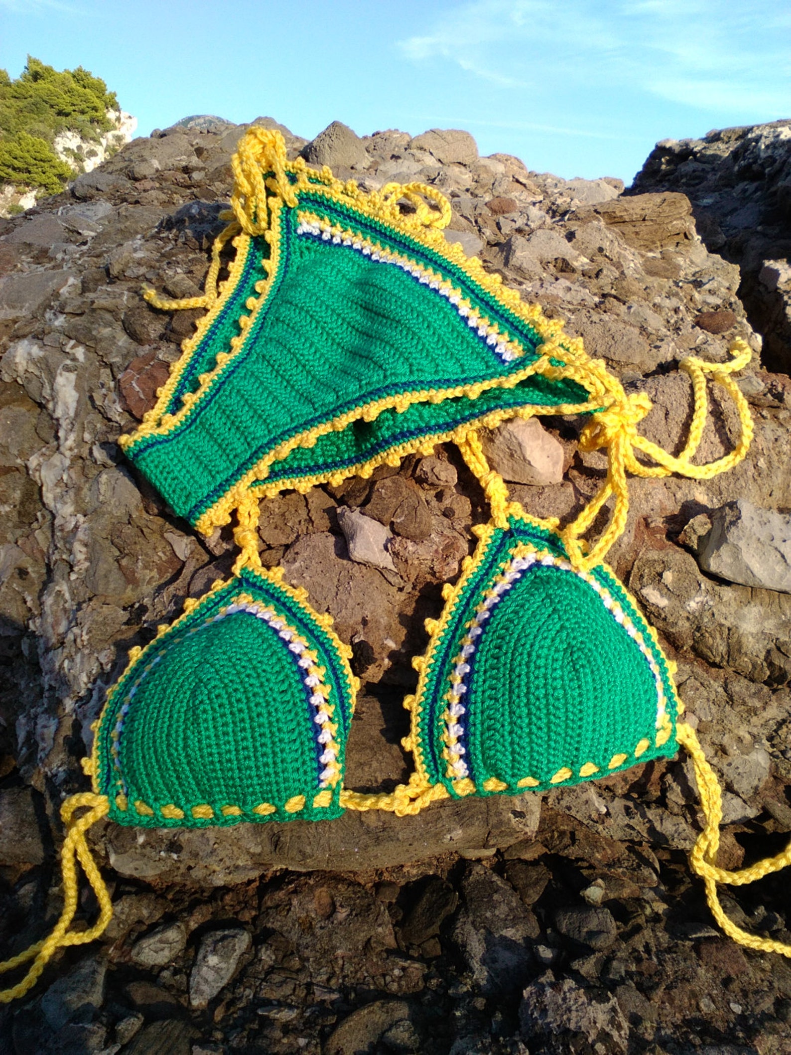 Crochet Bikini Set Viva Brazil Bikini Crochet Swimsuit Crochet Etsy