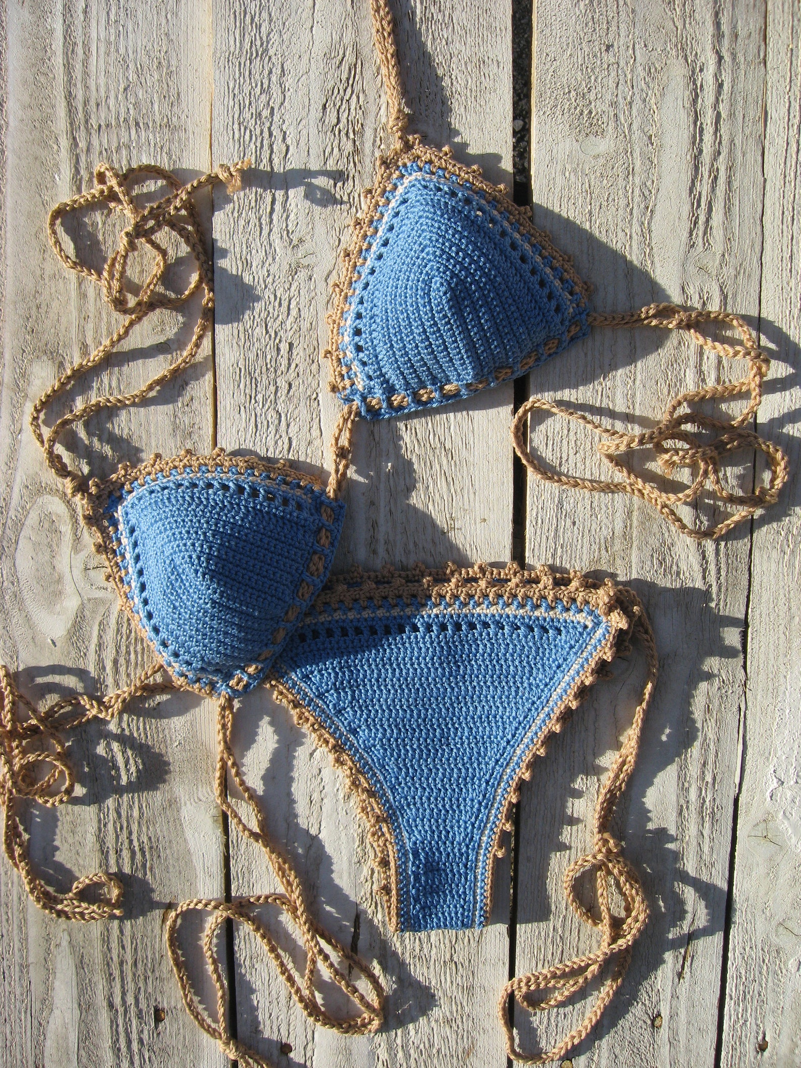 Crochet Bikini Set In Periwinkle Bikini Crochet Swimwear Crochet My