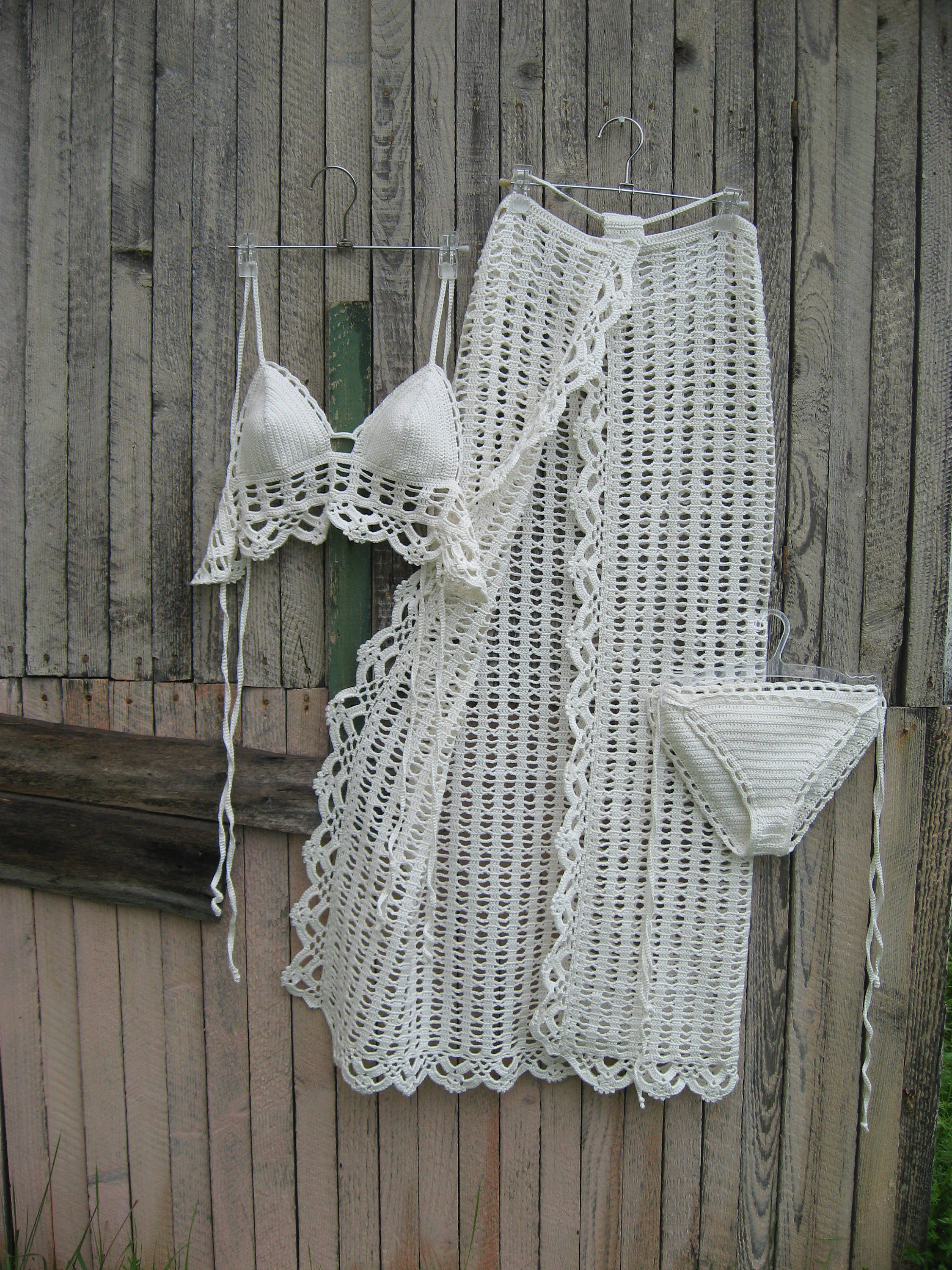 Crochet Sarong Crochet Pareo Beach 