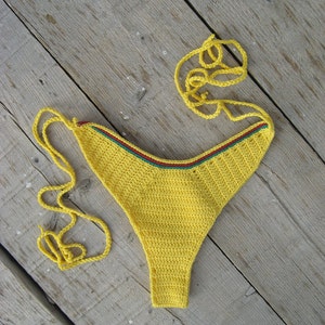 High Hip Brazilian Crochet Bikini Set Jamaican Bikini in - Etsy