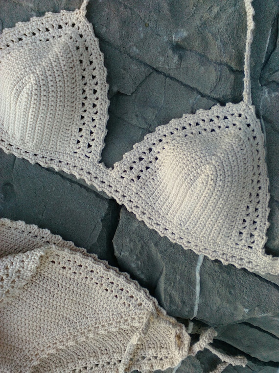 Crochet Bikini Set Pale Cream. Can Be Made in Any Color -  Canada