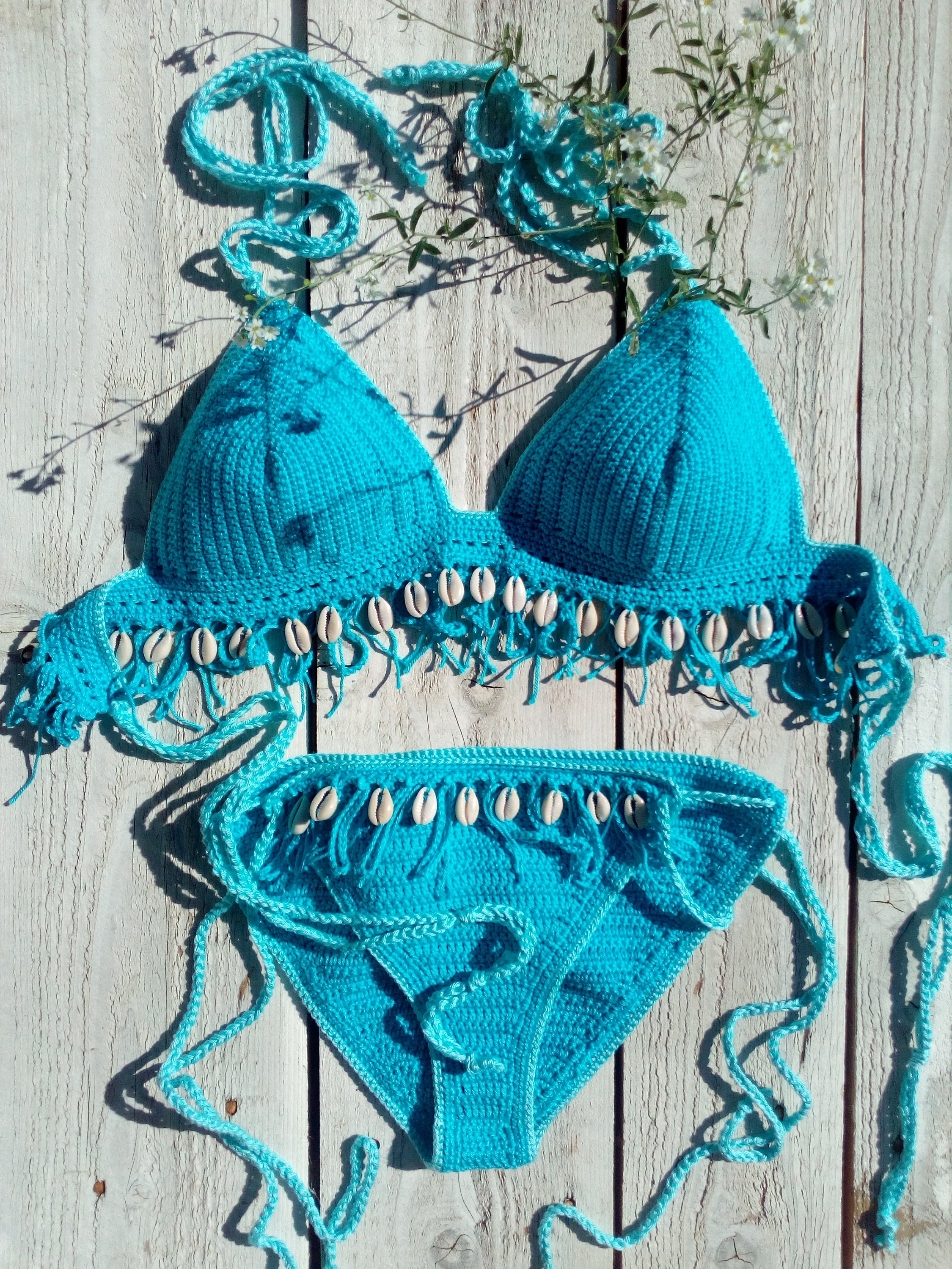 Items Similar To Crochet Bikini Set Sexy Crochet Bikini Sexiezpicz Web Porn