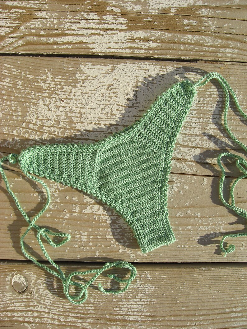 Crochet bikini set brazilian Mint bikini crochet swimwear Etsy