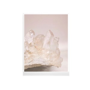 Crystal Print, Gem Print, Mineral Art, Gem Art, Boho Art, Crystal Art, Pink Quartz,  Print, Yoga Art, Pink Print, Pink Quartz Photo No. 1