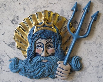 Vintage Neptune Sculpture