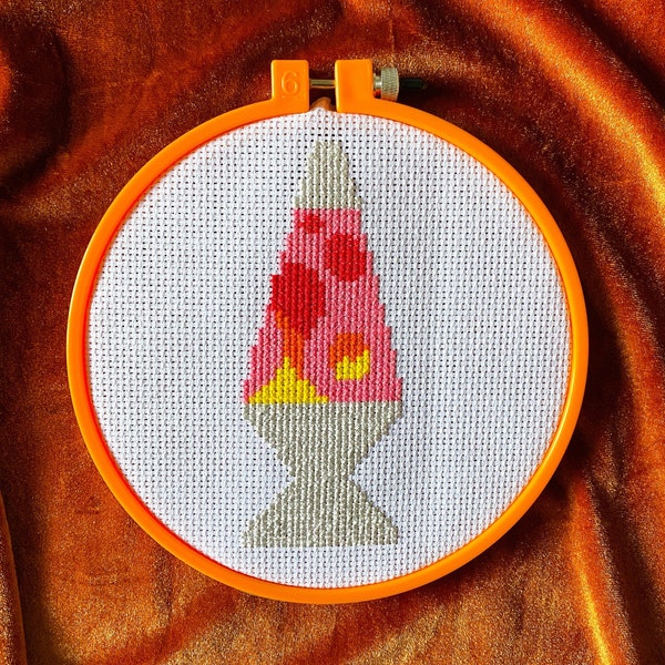 Lava Lamp Cross Stitch PATTERN PDF Instant Download DIY