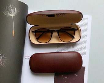 New Caledonia National Emblem Glasses Case Eyeglasses Clam Shell Holder Storage Box