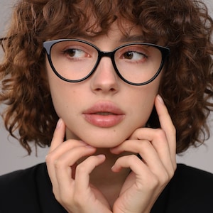 Cat eye reading glasses frames women blue light blocking, anti-reflective, photochromic, sun non prescription or prescription lenses