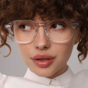 Clear Eye Glasses Frames Women Men | Non Prescription or Prescription Lenses (Anti-reflective, Blue light blocking, Photochromic, Sun)