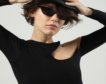 Cat eye sunglasses women (black, dark tortoise shell, blue/orange transparent color) with polarized lenses