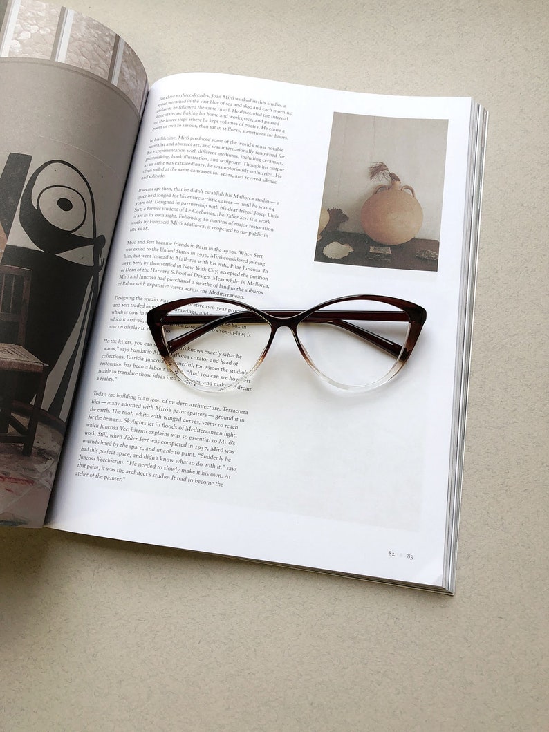 Large oversized cat eye reading glasses frames women Etsy