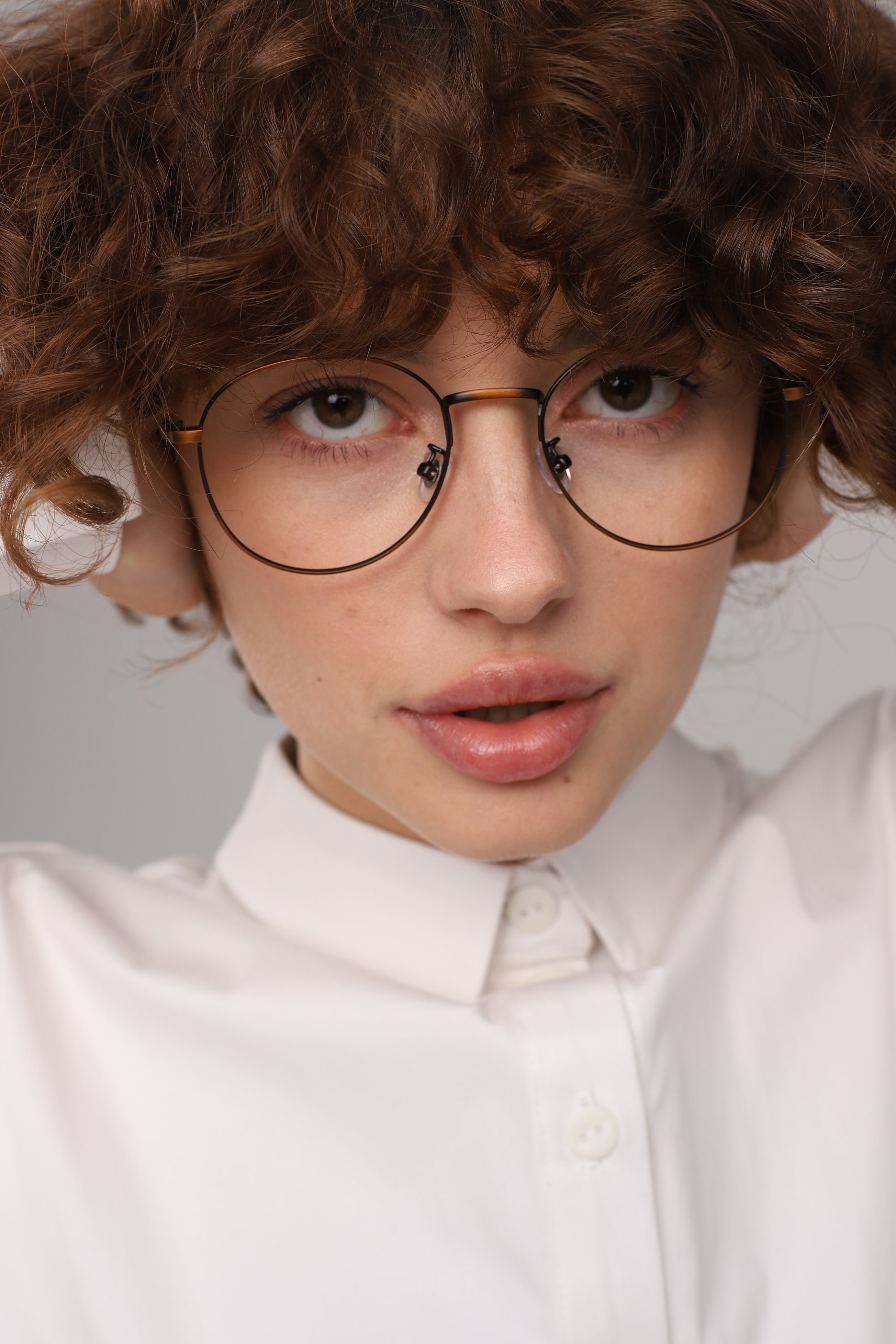 silver round glasses frames