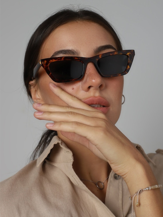 rectangle cat eye sunglasses