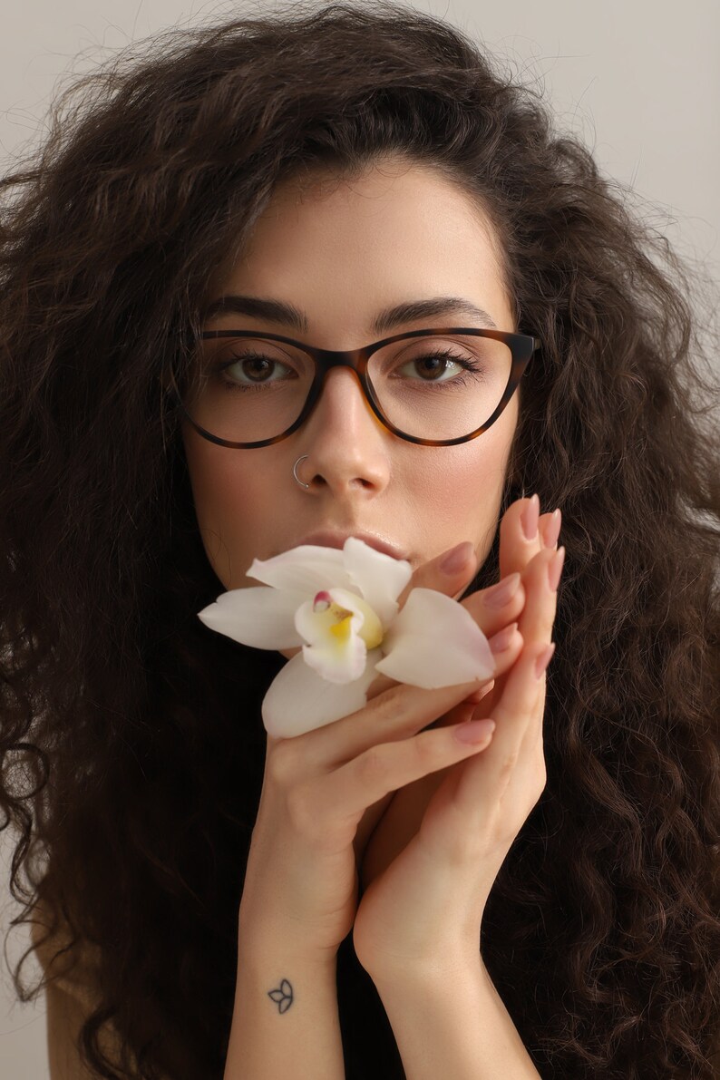 tiny cat eye glasses