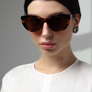 Fashion sunglasses women black and tortoise shell with polarized lenses UV400 Tortoise shell